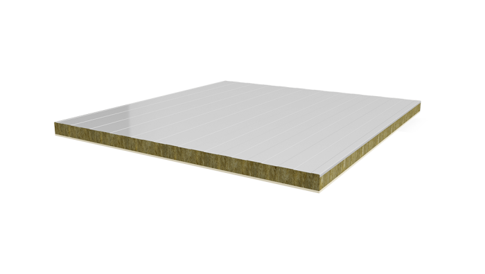 H Type Metal Sheet-Rock Wool-Fibercement Panel